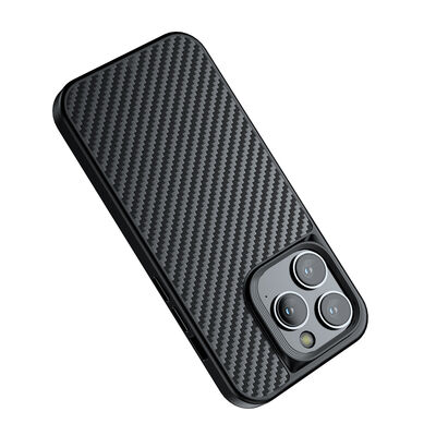 Apple iPhone 14 Pro Max Case Aramid Carbon Fiber with Magsafe Wlons Radison Cover - 6
