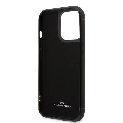 Apple iPhone 14 Pro Max Case BMW Leather Card Holder Design Cover - 7