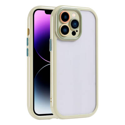 Apple iPhone 14 Pro Max Case Camera Protected Colorful Edge Frame Design Zore Vitamin Cover - 1