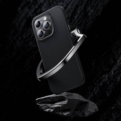 Apple iPhone 14 Pro Max Case Carbon Fiber Benks 600D Hybrid Kevlar Cover with Magsafe Charging - 3