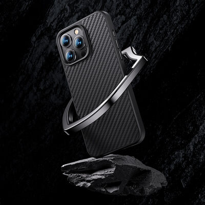 Apple iPhone 14 Pro Max Case Carbon Fiber Benks Civilian Aramid Protective Cover - 4