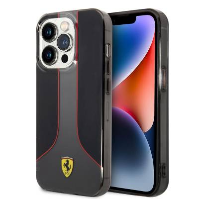 Apple iPhone 14 Pro Max Case Ferrari Gradient Printed Design Cover - 1