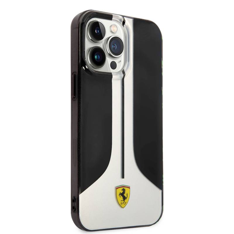 Apple iPhone 14 Pro Max Case Ferrari Original Licensed 296 Striped Design Cover - 8