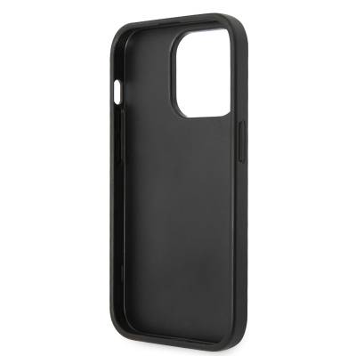 Apple iPhone 14 Pro Max Case Ferrari PU Leather And Carbon Design Cover - 6