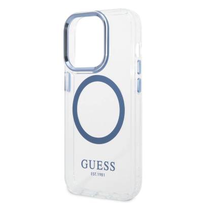 Apple iPhone 14 Pro Max Case GUESS Magsafe Charging Capable Metal Camera Frame Cover - 5