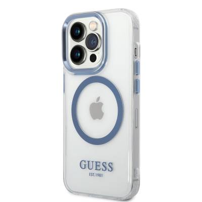 Apple iPhone 14 Pro Max Case GUESS Magsafe Charging Capable Metal Camera Frame Cover - 6