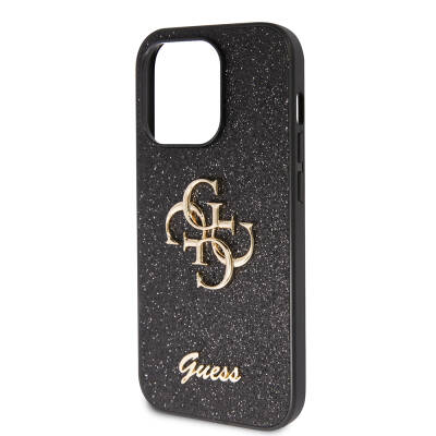 Apple iPhone 14 Pro Max Case Guess Original Licensed 4G Glitter Cover with Large Metal Logo - 9