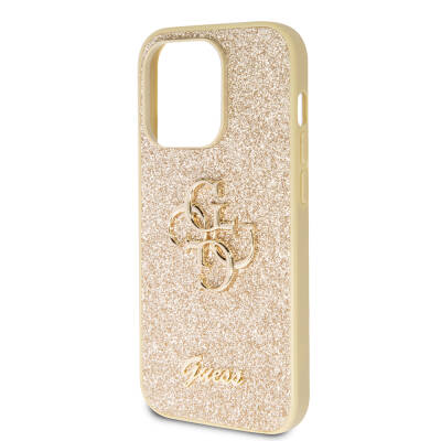 Apple iPhone 14 Pro Max Case Guess Original Licensed 4G Glitter Cover with Large Metal Logo - 21