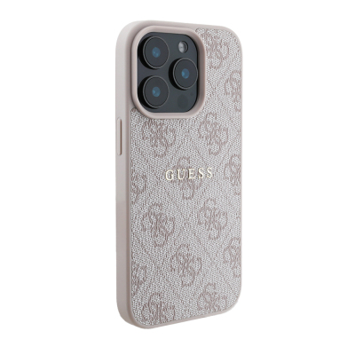 Apple iPhone 14 Pro Max Case Guess Original Licensed Magsafe Charging Featured 4G Pattern Text Logo Cover - 14