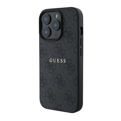 Apple iPhone 14 Pro Max Case Guess Original Licensed Magsafe Charging Featured 4G Pattern Text Logo Cover - 19