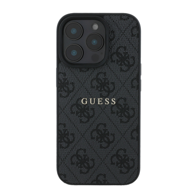 Apple iPhone 14 Pro Max Case Guess Original Licensed Magsafe Charging Featured 4G Pattern Text Logo Cover - 20