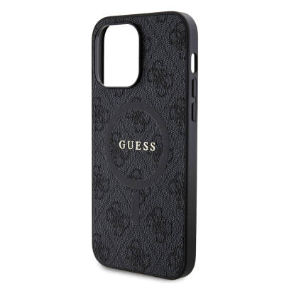 Apple iPhone 14 Pro Max Case Guess Original Licensed Magsafe Charging Featured 4G Patterned Text Logo Cover - 10