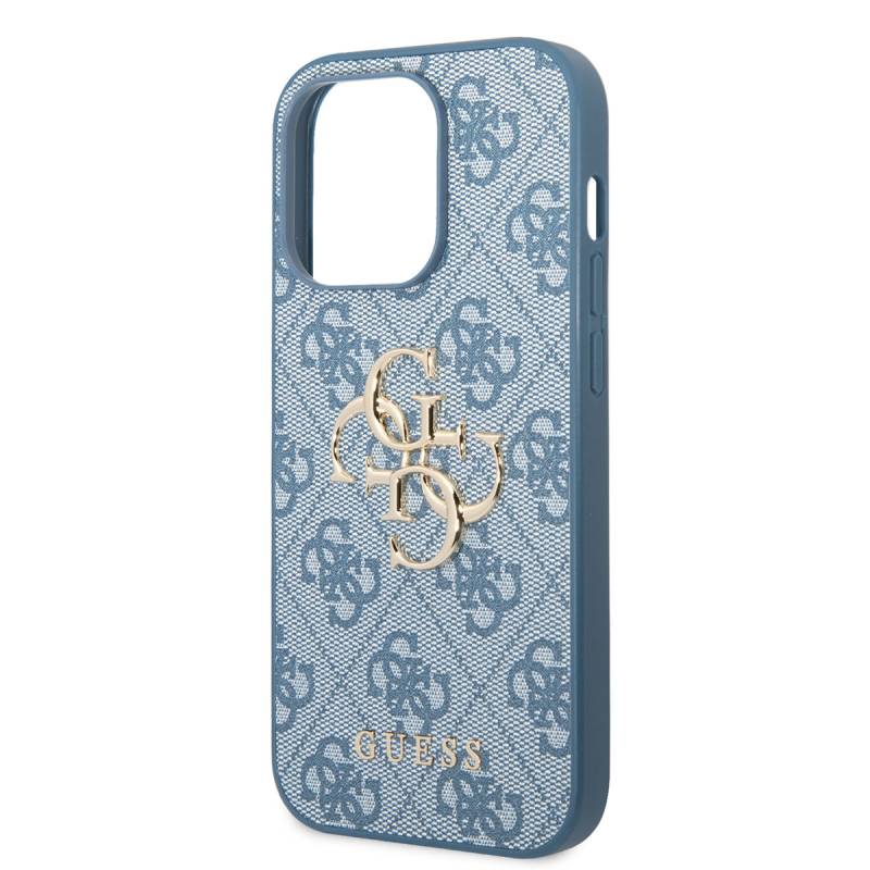 Apple iPhone 14 Pro Max Case GUESS PU Leather Big Metal Logo Design Cover - 12