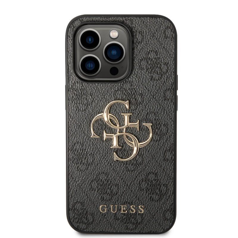 Apple iPhone 14 Pro Max Case GUESS PU Leather Big Metal Logo Design Cover - 18