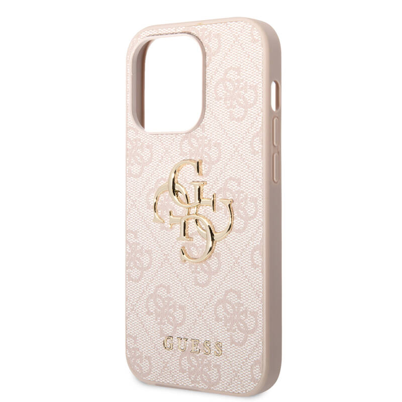 Apple iPhone 14 Pro Max Case GUESS PU Leather Big Metal Logo Design Cover - 29