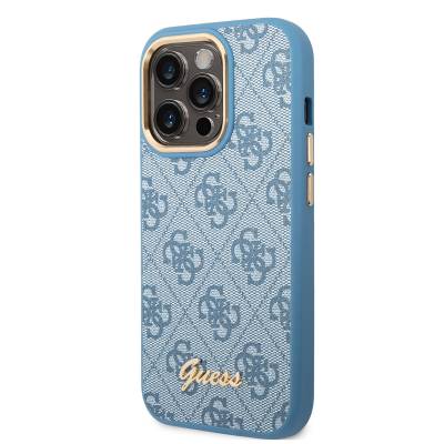 Apple iPhone 14 Pro Max Case GUESS PU Leather Metal Logo Design Cover - 3