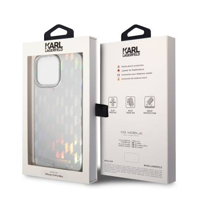 Apple iPhone 14 Pro Max Case Karl Lagerfeld Hologram Design Cover - 3