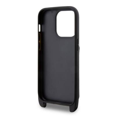 Apple iPhone 14 Pro Max Case Karl Lagerfeld Karl Design Cover with Neck Strap Card Holder - 3