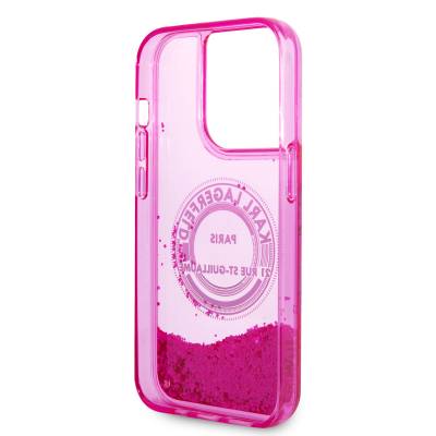 Apple iPhone 14 Pro Max Case Karl Lagerfeld Liquid Glitter RSG Design Cover - 6