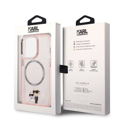 Apple iPhone 14 Pro Max Case Karl Lagerfeld Magsafe K&C Design Cover with Charger - 4