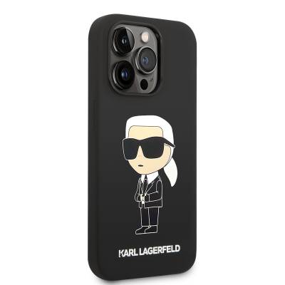 Apple iPhone 14 Pro Max Case Karl Lagerfeld Magsafe Silicone Karl Design Cover with Charger - 8