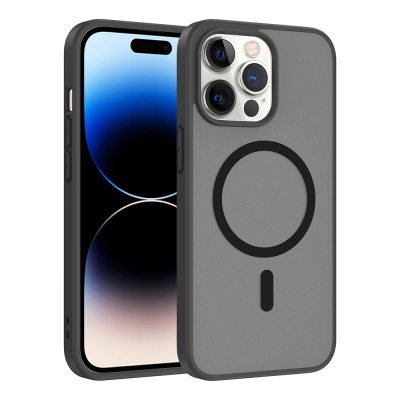 Apple iPhone 14 Pro Max Case M-safe Charging Feature Zore Ballet Flat Cover - 3