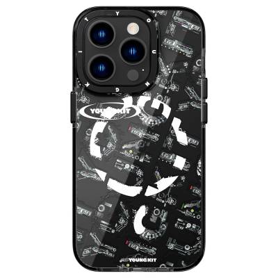 Apple iPhone 14 Pro Max Case Magsafe Charge Feature Text Themed YoungKit Mechanic Series Cover - 5