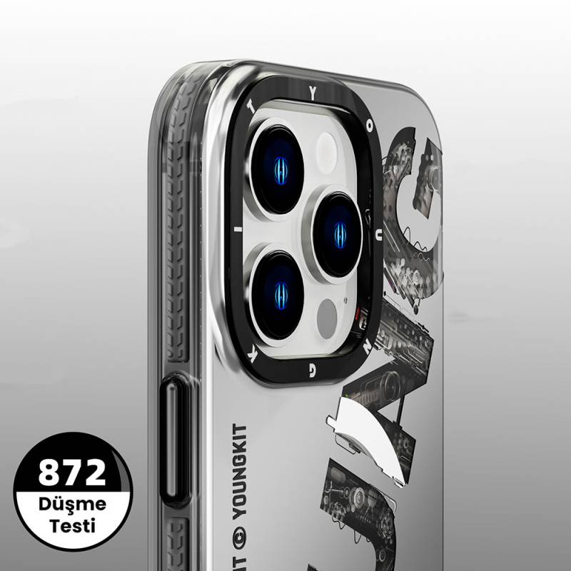 Apple iPhone 14 Pro Max Case Magsafe Charge Feature Text Themed YoungKit Mechanic Series Cover - 4