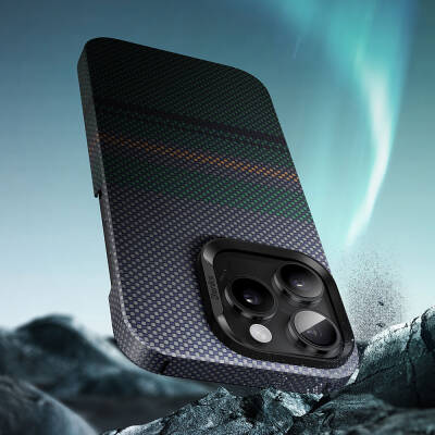 Apple iPhone 14 Pro Max Case Magsafe Charging Feature Carbon Fiber Design Benks Aurora ArmorAir Kevlar Cover - 7