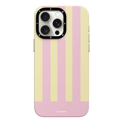 Apple iPhone 14 Pro Max Case Magsafe Charging Feature Youngkit Striped Piano Keys Series Cover - 6