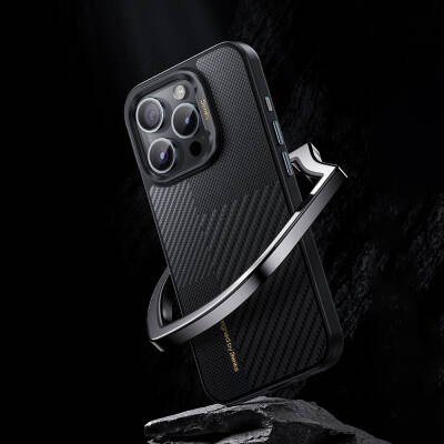 Apple iPhone 14 Pro Max Case Magsafe Charging Featured Carbon Fiber Benks Montage Hybrid ArmorPro Kevlar Cover - 5