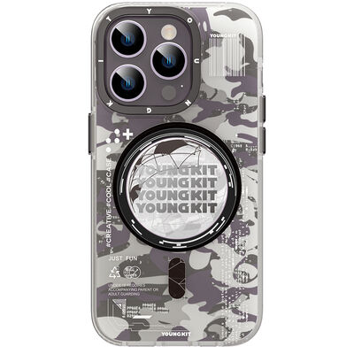 Apple iPhone 14 Pro Max Case Magsafe Charging Featured YoungKit Camouflage Series Cover - 3