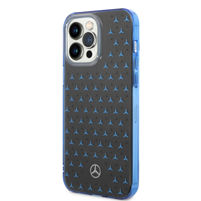 Apple iPhone 14 Pro Max Case Mercedes Benz Double Layer Star Patterned Design Cover - 10