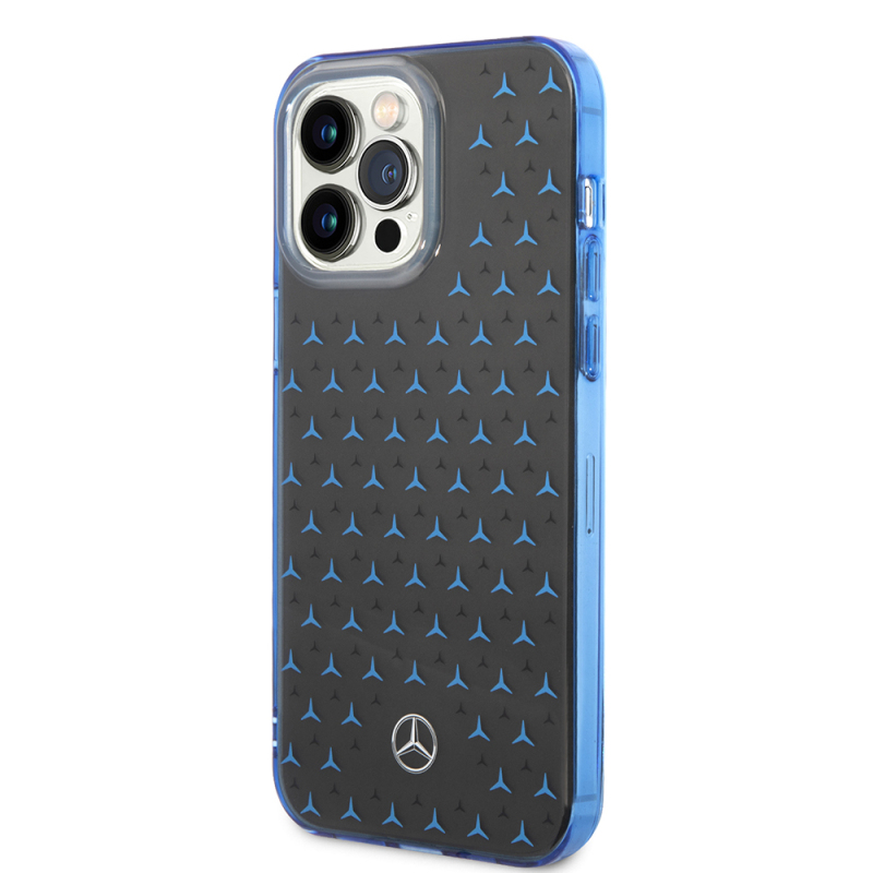 Apple iPhone 14 Pro Max Case Mercedes Benz Double Layer Star Patterned Design Cover - 10