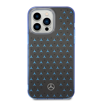 Apple iPhone 14 Pro Max Case Mercedes Benz Double Layer Star Patterned Design Cover - 11