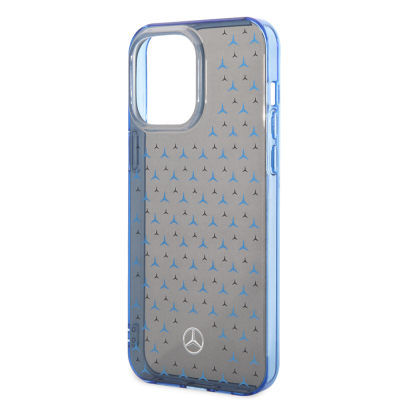 Apple iPhone 14 Pro Max Case Mercedes Benz Double Layer Star Patterned Design Cover - 14