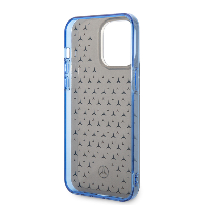 Apple iPhone 14 Pro Max Case Mercedes Benz Double Layer Star Patterned Design Cover - 15