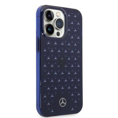 Apple iPhone 14 Pro Max Case Mercedes Benz Transparent Star Design Cover - 9