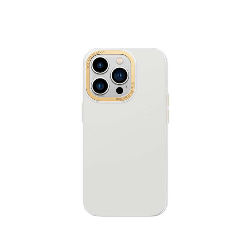 Apple iPhone 14 Pro Max Case Metal Camera Frame Recci Glaze Series Cover - 1