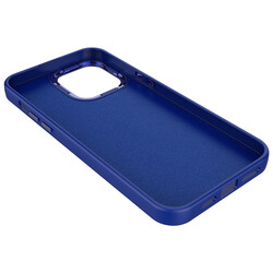 Apple iPhone 14 Pro Max Case Metal Frame and Button Design Silicone Zore Luna Cover - 6