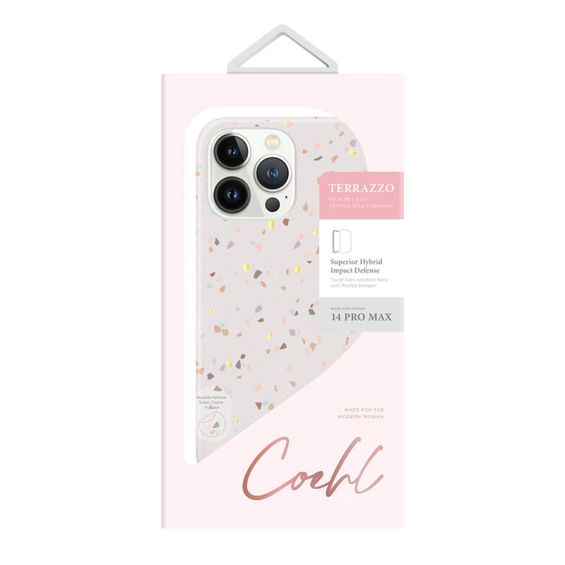 Apple iPhone 14 Pro Max Case Mosaic Patterned Coehl Terrazzo Cover - 5