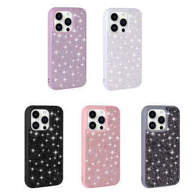 Apple iPhone 14 Pro Max Case Shiny Stone Design Zore Diamond Cover - 3