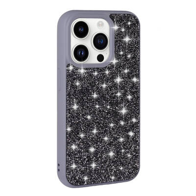 Apple iPhone 14 Pro Max Case Shiny Stone Design Zore Diamond Cover - 15