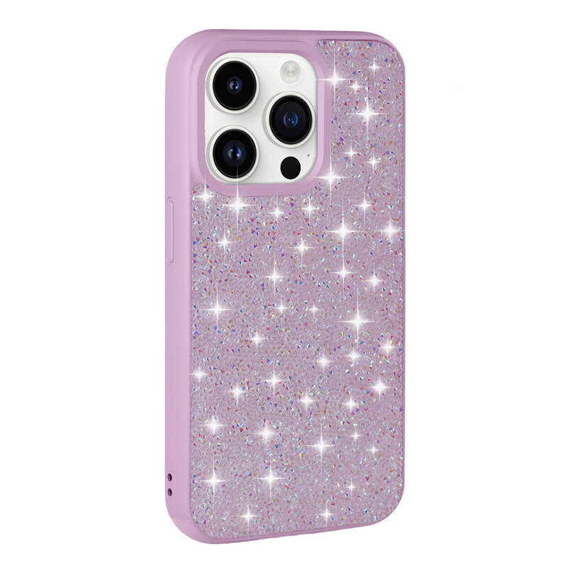 Apple iPhone 14 Pro Max Case Shiny Stone Design Zore Diamond Cover - 14