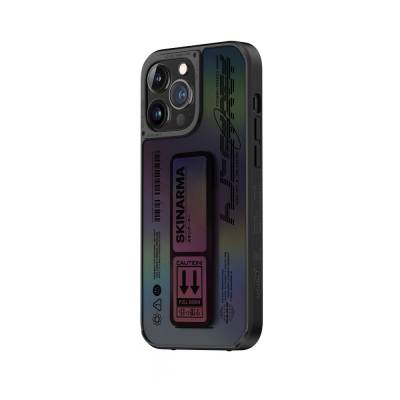 Apple iPhone 14 Pro Max Case SkinArma Holographic Design Stand Leather Look Kira Kobai Cover - 3