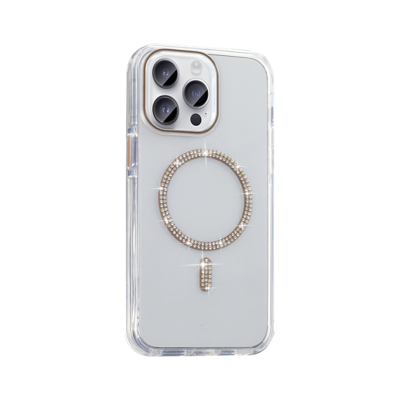 Apple iPhone 14 Pro Max Case Stone Design M-safe Charging Feature Zore Koment Silicone Cover - 8