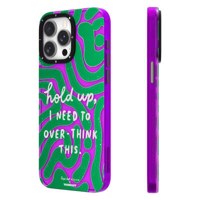 Apple iPhone 14 Pro Max Case Text Patterned Youngkit Mindfulness Series Cover - 1