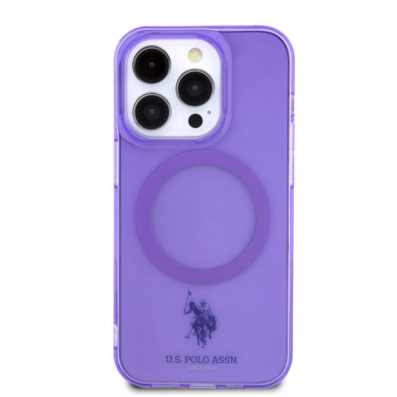 Apple iPhone 14 Pro Max Case U.S. POLO ASSN. Magsafe Transparent Design Cover with Charging Feature - 3