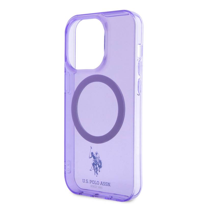 Apple iPhone 14 Pro Max Case U.S. POLO ASSN. Magsafe Transparent Design Cover with Charging Feature - 7