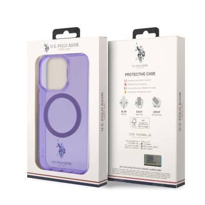 Apple iPhone 14 Pro Max Case U.S. POLO ASSN. Magsafe Transparent Design Cover with Charging Feature - 11